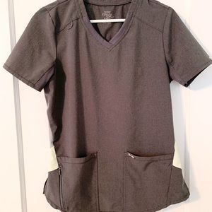 Cherokee Infinity Charcoal/Mint Accents Jogger Scrub Set Size Small